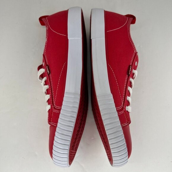 Levi Strauss Womens 52036301R1 Red Anika C Logo Canvas Lace Up Size 10 Sneakers - Picture 7 of 11